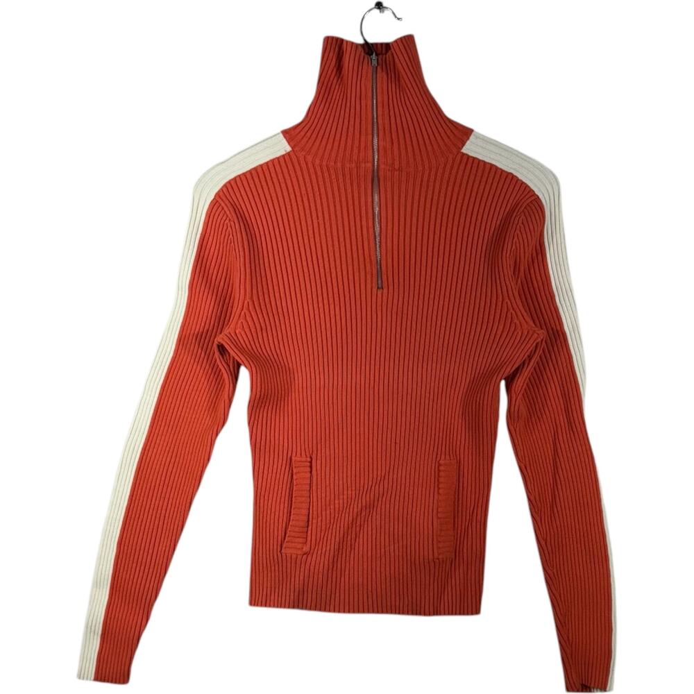 Women's Gap Stretch Ribbed Knit 1/2 Zip Pullover Sweater